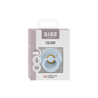 BIBS - Suzeta Colour Latex, tetina rotunda, 6+ luni, ambalaj premium