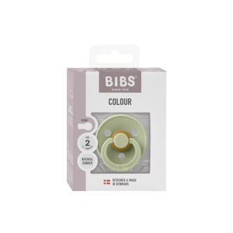 BIBS - Suzeta Colour Latex, tetina rotunda, 6+ luni, ambalaj premium