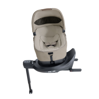 Landou auto Joie Calmi R129 Signature Sandstone, nastere-70 cm, testat ADAC si testat Suplimentar la impact lateral, frontal si din spate