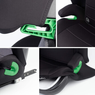 BabyGo - Scaun auto SafeChild2 Black, 100-150 cm 