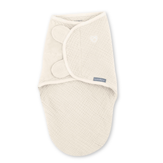 Sistem de infasare Ingenuity Swaddle Me 0-3 luni, muselina, colectia Original, Cream
