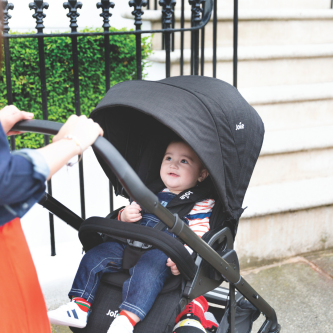 Carucior pentru copii multifunctional 3 in 1 Joie Chrome DLX Toffee (Carucior Chrome DLX + Landou Toffee + Scoica i-Snug Toffee)