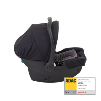Scoica auto Graco SnugEssentials Midnight Black, 40-75 cm, testata ADAC si certificata R129