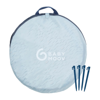 Cort Babymoov cu protectie anti UV 50+ Blue Waves