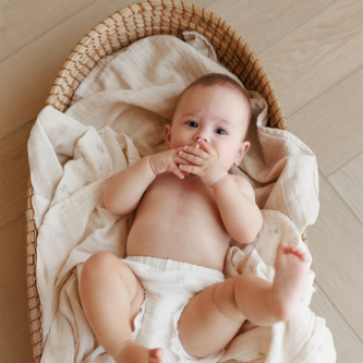 Muselina multifunctionala din bumbac 100% organic, ONINO SNUGGLE.me, Pure Life, x1 bucata, 120 x 120 cm, certificata GOTS