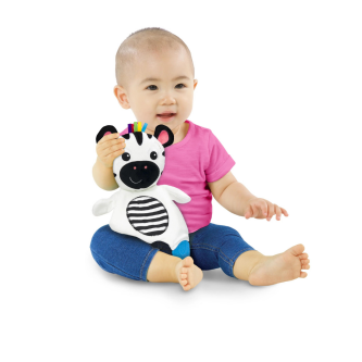 Bright Starts - Jucarie de dentitie din plus pentru bebelusi Zebra Zen