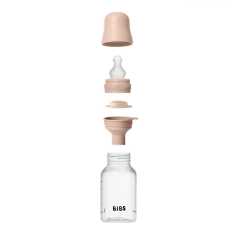 BIBS - Set complet biberon anticolici PP fara BPA, 150 ml, Silicon, Blush