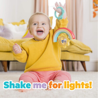 Bright Starts - Zornaitoare cu sunete si lumini Sun Shaker Shake & Glow