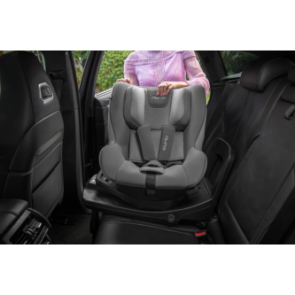 Scaun auto pentru copii Nuna i-Size 360° REBL Basq Frost, 61-105 cm