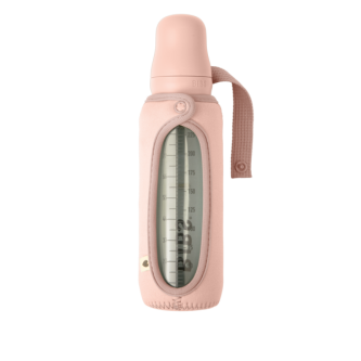 BIBS - Husa pentru biberonul din sticla 225 ml, Blush