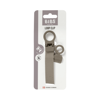 Lantisor clip BIBS Loop pentru suzeta, Dark Oak