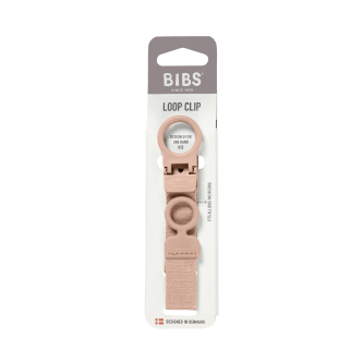 Lantisor clip BIBS Loop pentru suzeta, Blush