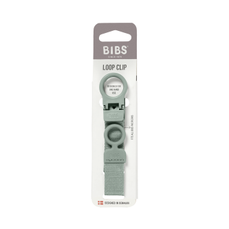 Lantisor clip BIBS Loop pentru suzeta, Sage