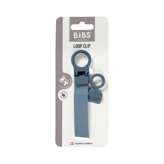 Lantisor clip BIBS Loop pentru suzeta, Petrol