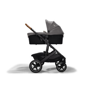 Carucior pentru copii Joie Parcel ultracompact 2 in 1, nastere - 22 kg, Signature Carbon (Carucior Parcel Carbon + Landou Ramble XL Carbon)