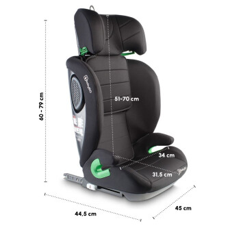 BabyGo - Scaun auto SafeChild2 Black, 100-150 cm 