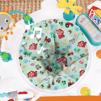 Centru de activitati jumper Baby Einstein Farm Explorers Jump & Learn Barnyard