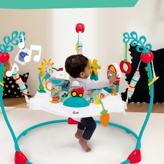 Centru de activitati jumper Baby Einstein Farm Explorers Jump & Learn Barnyard