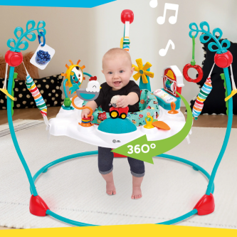 Centru de activitati jumper Baby Einstein Farm Explorers Jump & Learn Barnyard