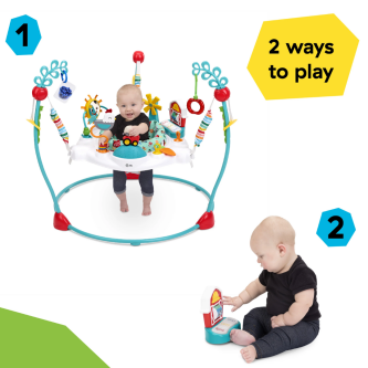 Centru de activitati jumper Baby Einstein Farm Explorers Jump & Learn Barnyard