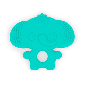 Set 3 jucarii de dentitie texturate Bright Starts Gummy Buddies -  Elefant, Leu, Maimuta