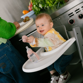 Set biberon BIBS tip Sippy Cup PP 150 ml cu cioc din silicon și sistem antipicurare, Sage