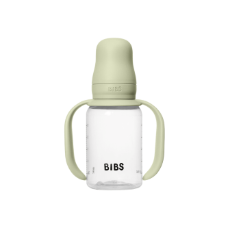 Set biberon BIBS tip Sippy Cup PP 150 ml cu cioc din silicon și sistem antipicurare, Sage