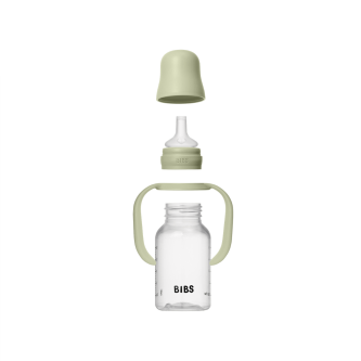 Set biberon BIBS tip Sippy Cup PP 150 ml cu cioc din silicon și sistem antipicurare, Sage