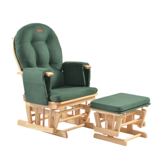 Fotoliu reglabil pentru alaptare, cu suport de picioare inclus, ONINO CALM.me, Sapphire Green