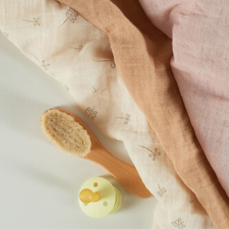 Muselina multifunctionala din bumbac 100% organic, ONINO HUG.me, Pure Bloom, x3 bucati, 60 x 60 cm, certificata GOTS