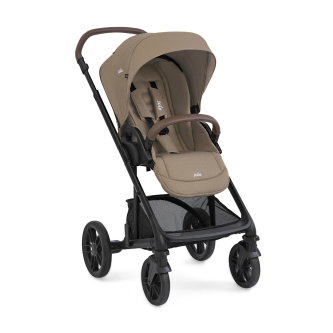 Carucior pentru copii multifunctional 3 in 1 Joie Chrome 2 Cashew (Carucior Chrome 2 Cashew + Landou Chrome Cashew + scoica i-Snug 2 Cashew)