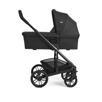 Carucior pentru copii multifunctional 3 in 1 Joie Chrome 2 Raven  (Carucior Chrome 2 Raven + Landou Chrome Raven+ scoica i-Snug Raven)
