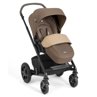 Carucior pentru copii multifunctional 3 in 1 Joie Chrome DLX Toffee (Carucior Chrome DLX + Landou Toffee + Scoica i-Snug Toffee)