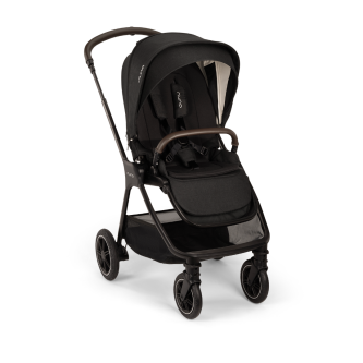 Set carucior compact Nuna TRIV next Caviar + Landou LYTL Caviar