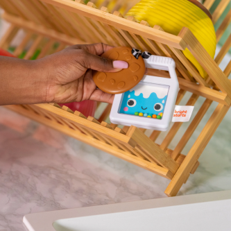 Jucarie de dentitie 2 in 1 cu zornaitoare Bright Starts Cookies & Teethe