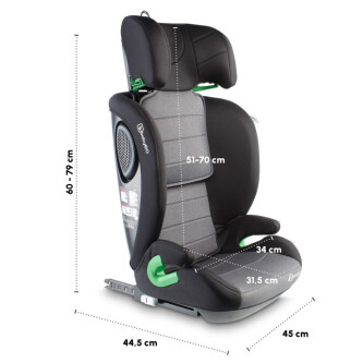 BabyGo - Scaun auto SafeChild2 Grey, 100-150 cm
