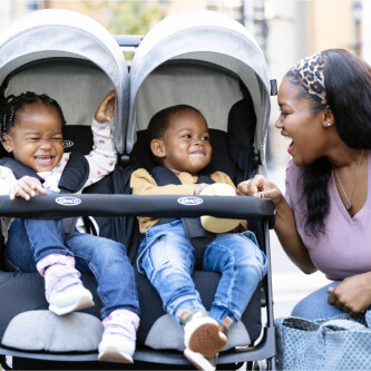 Carucior de gemeni Graco DuoRider Steeple Gray
