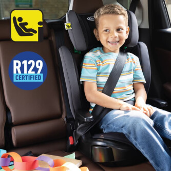 Scaun auto Graco Junior Maxi Midnight,100-150 cm, certificat R129