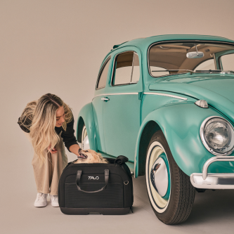 Sistem de transport si protectie auto pentru Animale de Companie tip geanta Tavo Hendrick cu sistem de prindere Isofix, max 20.4 kg, Onyx