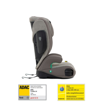 Scaun auto pentru copii Joie i-Size i-Trillo lx Dark Pewter, 100-150 cm, testat ADAC si testat Suplimentar la impact lateral, frontal si din spate