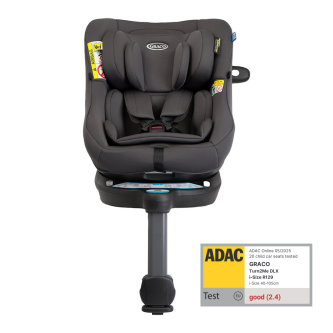 Scaun auto Graco Turn2Me 360° DLX Iron, 40-105 cm, certificata R129 si testat ADAC