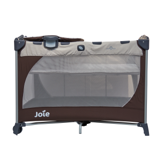 Patut pliant Joie Commuter Change Beige Dots, cu cosulet detasabil inclus