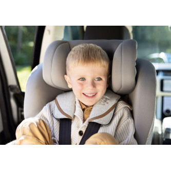 Scaun auto pentru copii Joie i-Size i-Prodigi Signature, nastere-125 cm, Oyster, testat Plus