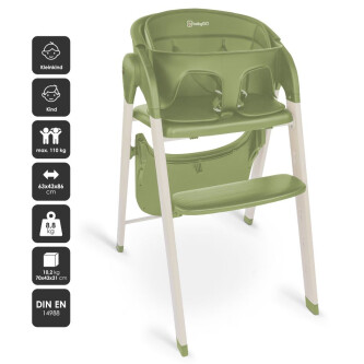 Scaun de masa transformabil BabyGo Levels, Khaki