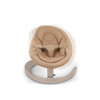 Balansoar pentru copii, cu bara de jucarii inclusa, Nuna LEAF Grow Teddy