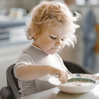 Scaun de masa transformabil BabyGo Levels, Alb