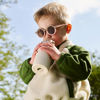 Sticla termoizolanta Babymoov din inox Little Explorer Animal Print Ivory