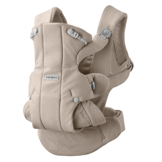 Marsupiu ergonomic Baby Bjorn Baby Carrier Hold, Sand Gray, tesatura periata