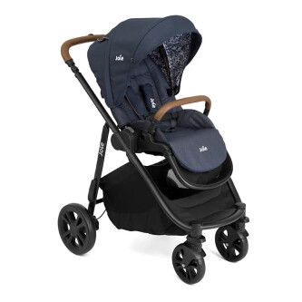 Carucior pentru copii multifunctional 3 in 1 Joie Versatrax E Navy Blazer (Carucior Versatrax E + Landou Ramble + scoica i-Snug)