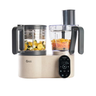 Robot multifunctional Babymoov Nutribaby Evolution 5 in 1, cu functii integrate de feliere si razuire
